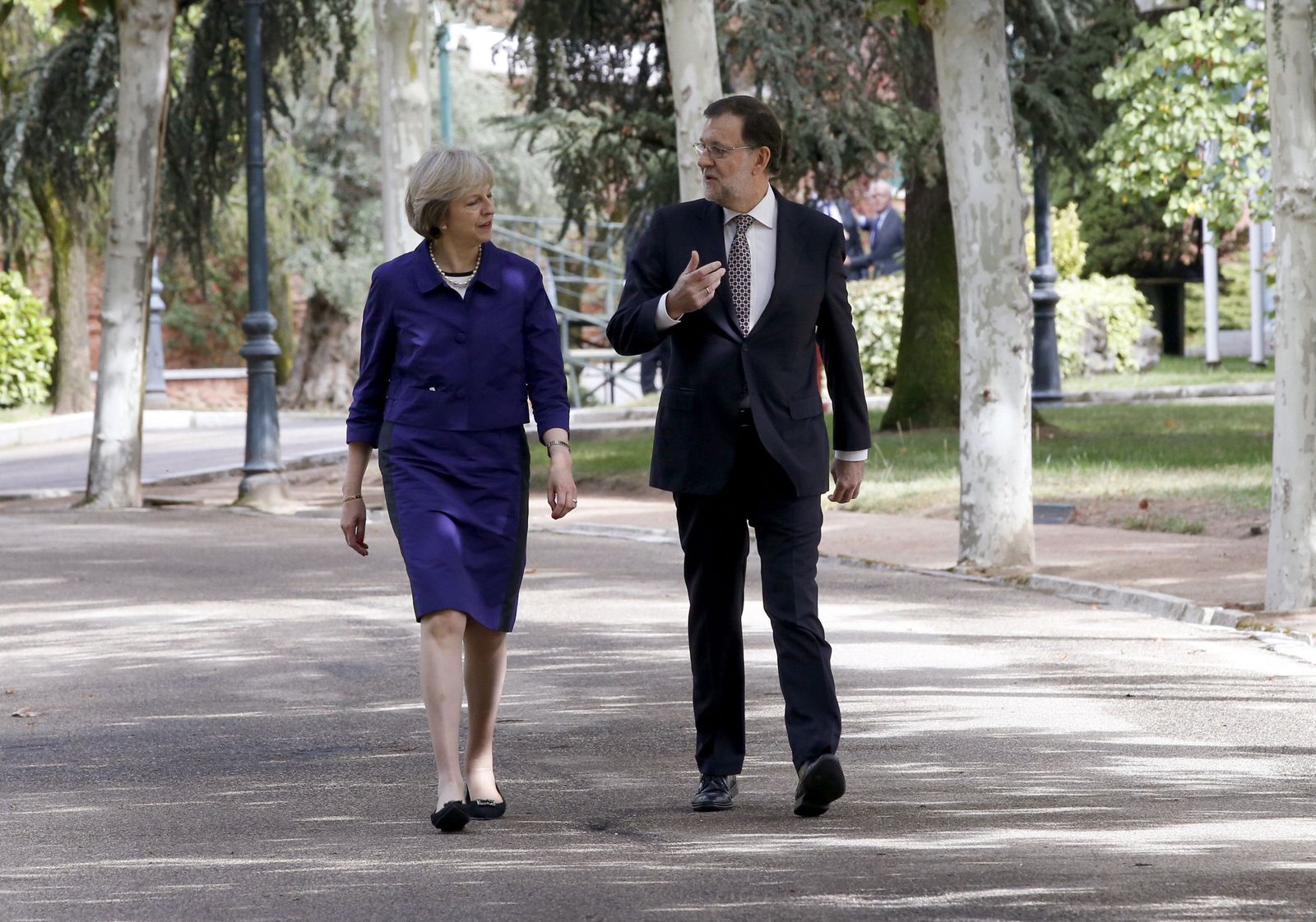 May y Rajoy, tras una reunión en la Moncloa para analizar las consecuencias del 'Brexit'.