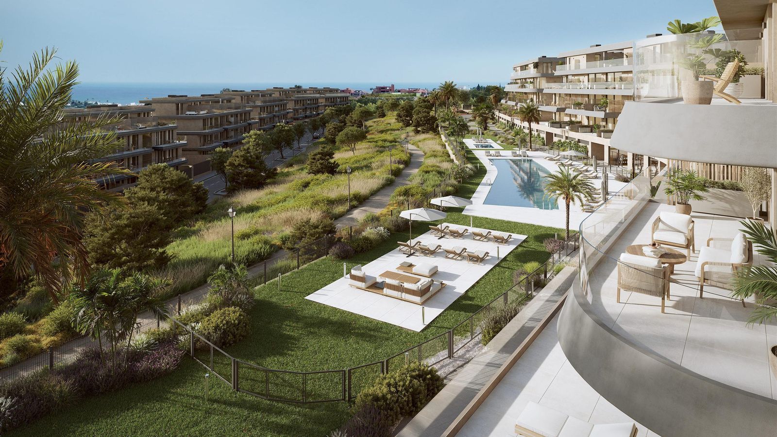 Detalle de las viviendas de Unika Estepona de AEDAS Homes. Detalle de las viviendas de Unika Estepona de AEDAS Homes.