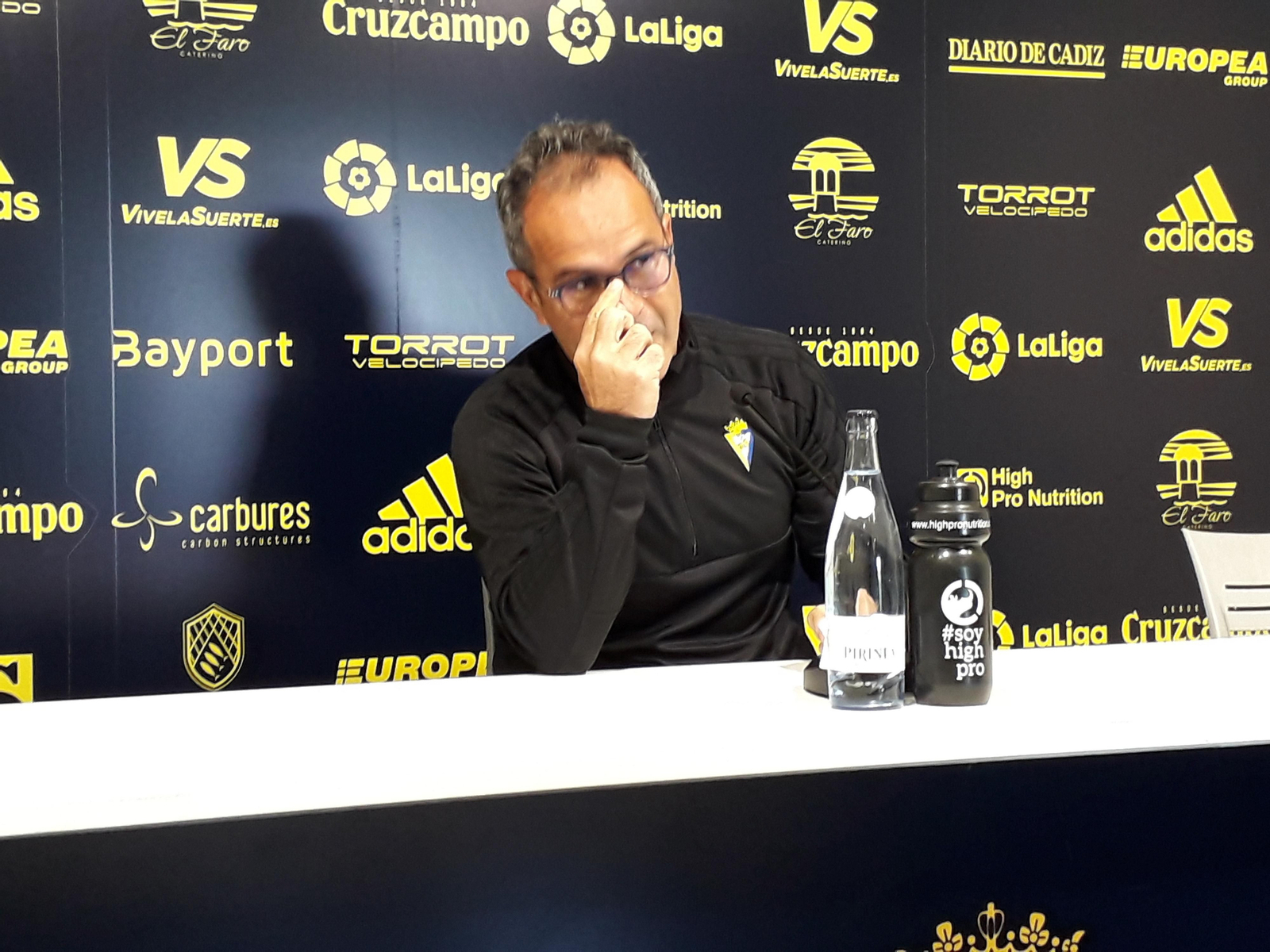 Álvaro Cervera, en la sala de prensa de El Rosal este jueves.