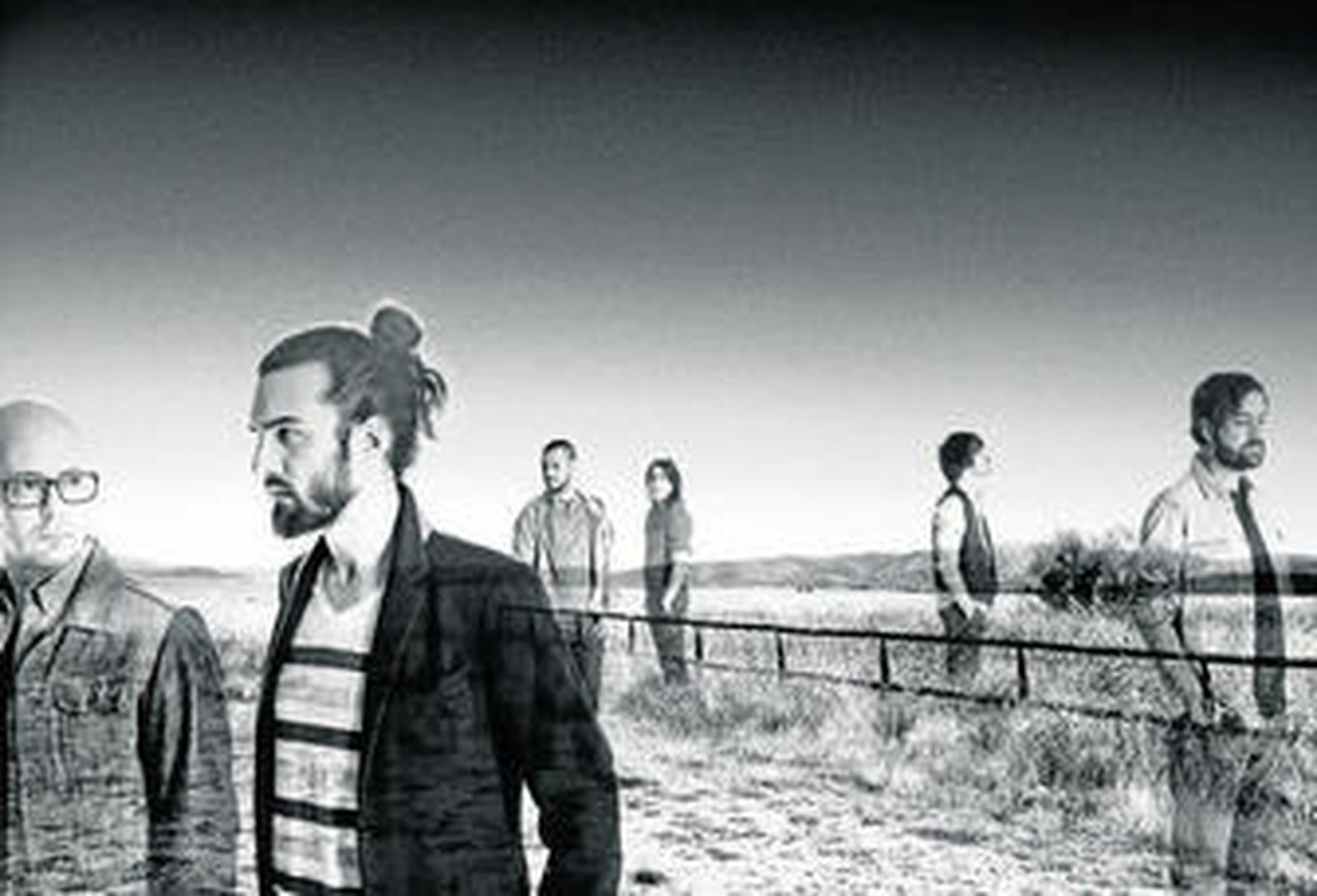 De izquierda a derecha, Álvaro B. Baglietto, Guillermo Galván, Jorge González, David García 'El Indio', Juan Pedro Marín 'Pucho' y Juanma Latorre.