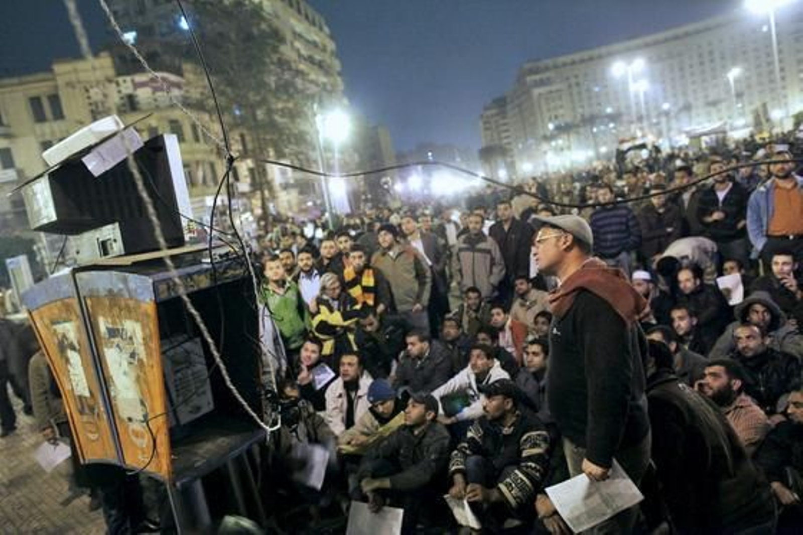Miles de egipcios se manifiestan contra Mubarak.

Foto: EFE