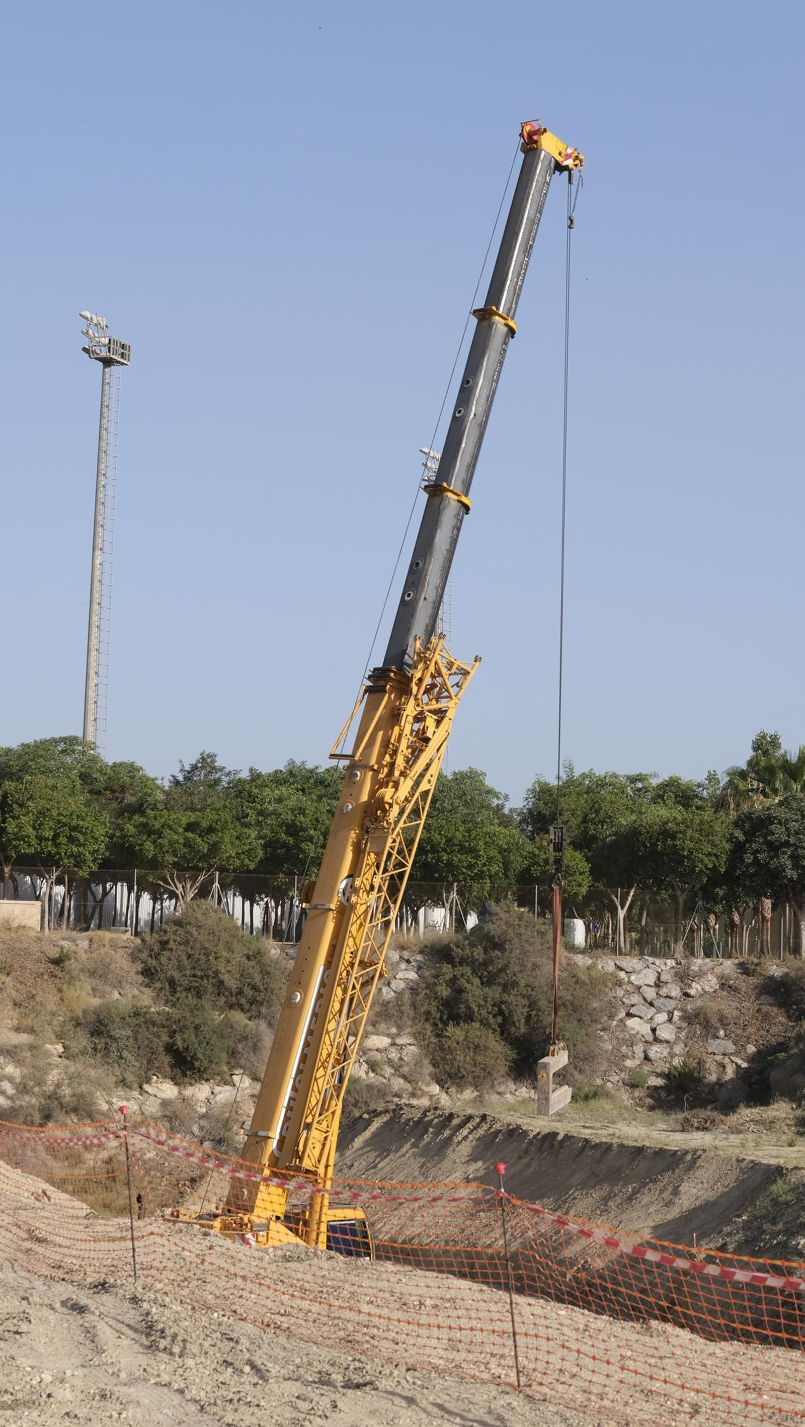 Visita a las obras del enlace de las Autovías A-92 y A-7, en Viator