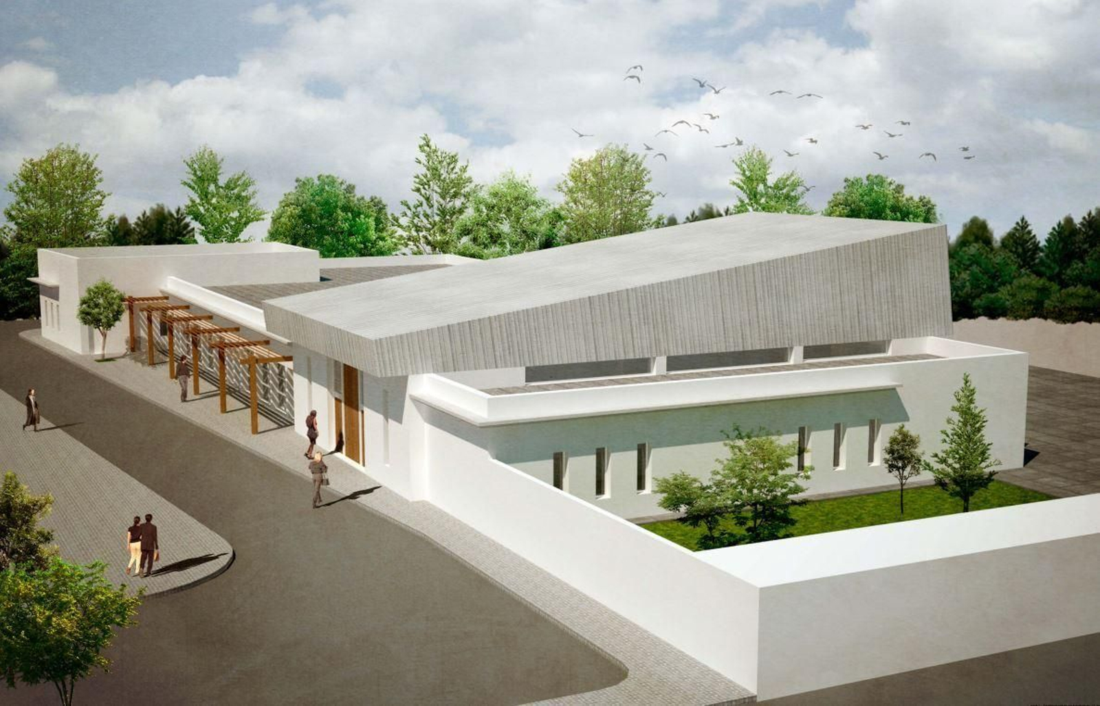 Infografía del proyecto de ampliación del cementerio de Puerto Real