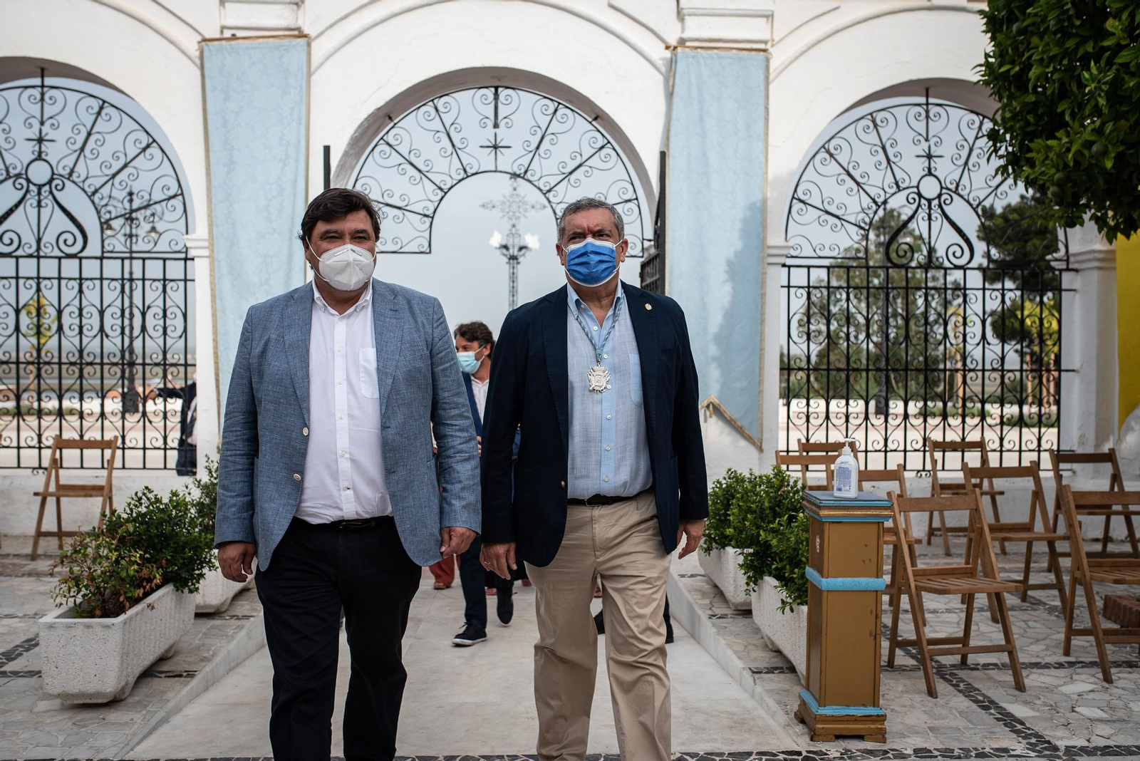 Imágenes de las ofrendas institucionales a la Virgen de La Cinta