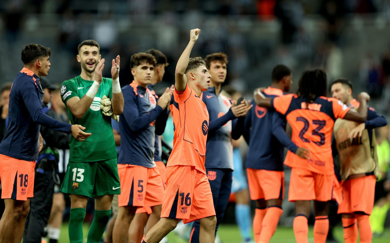 Las fotos del Newcastle - Barcelona