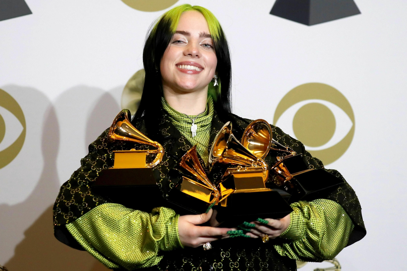 Billie Eilish en los Premios Grammy 2020