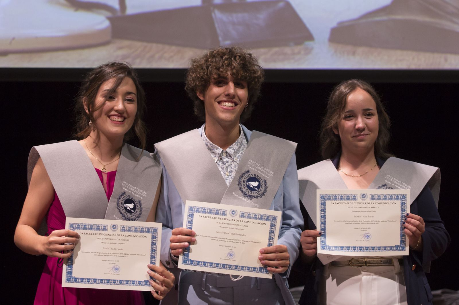 La graduación de los alumnos del Grado de Periodismo de la UMA, en fotos