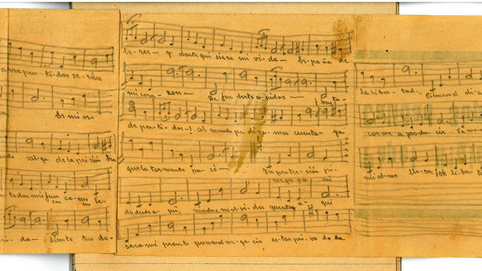 La prtitura 'Oh Libertad'