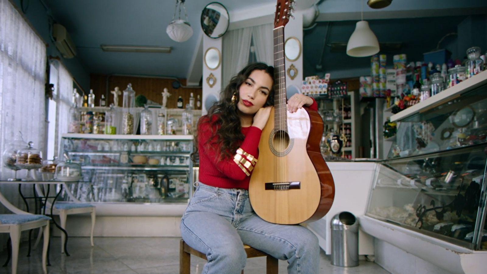 La cantaora María José Llergo, otra de las caras visibles de la promoción de la marca cervecera sevillana.