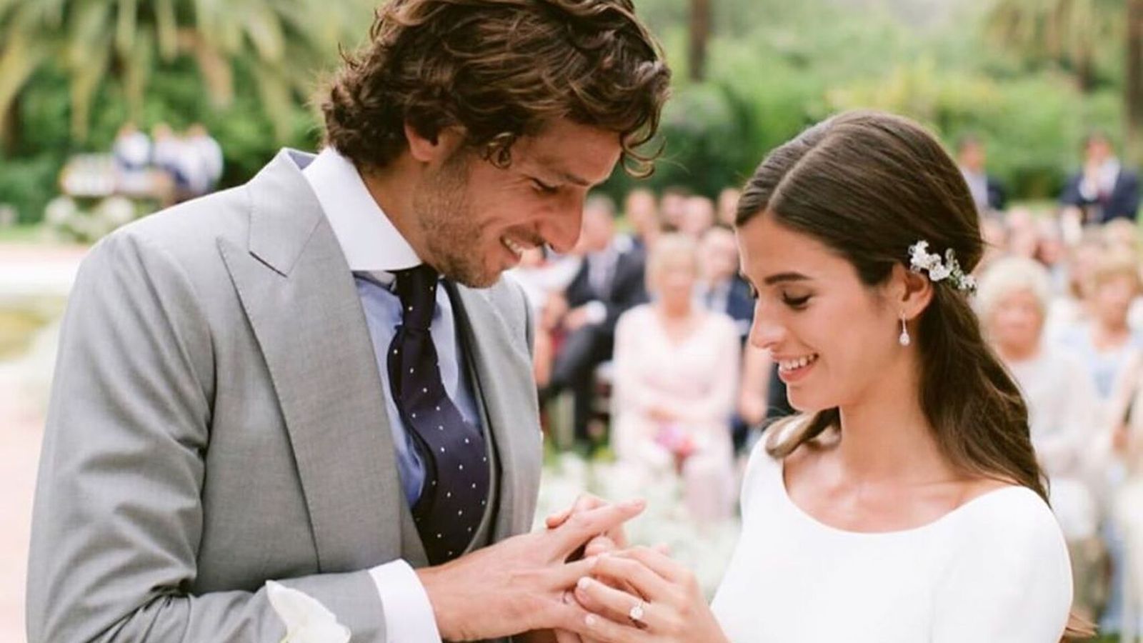 Feliciano y Sandra, el día de su boda, el pasado 20 de septiembre.