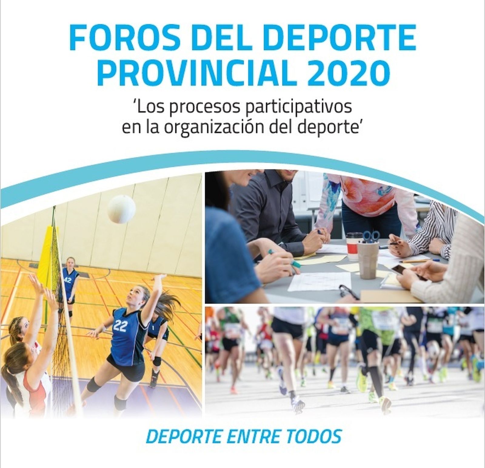 Cartel de los foros deportivos organizados por Diputación a nivel provincial