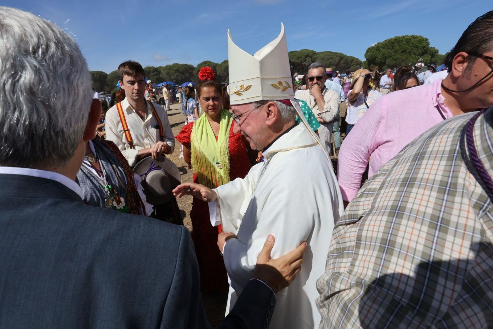 Misa de romeros de las hermandades de Jerez y El Puerto en Marismillas