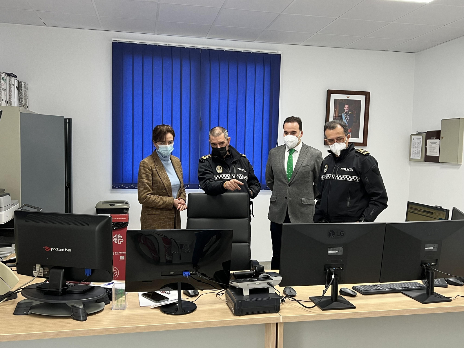 Visita a las dependencias de la jefatura de la Policía de Priego de Córdoba.