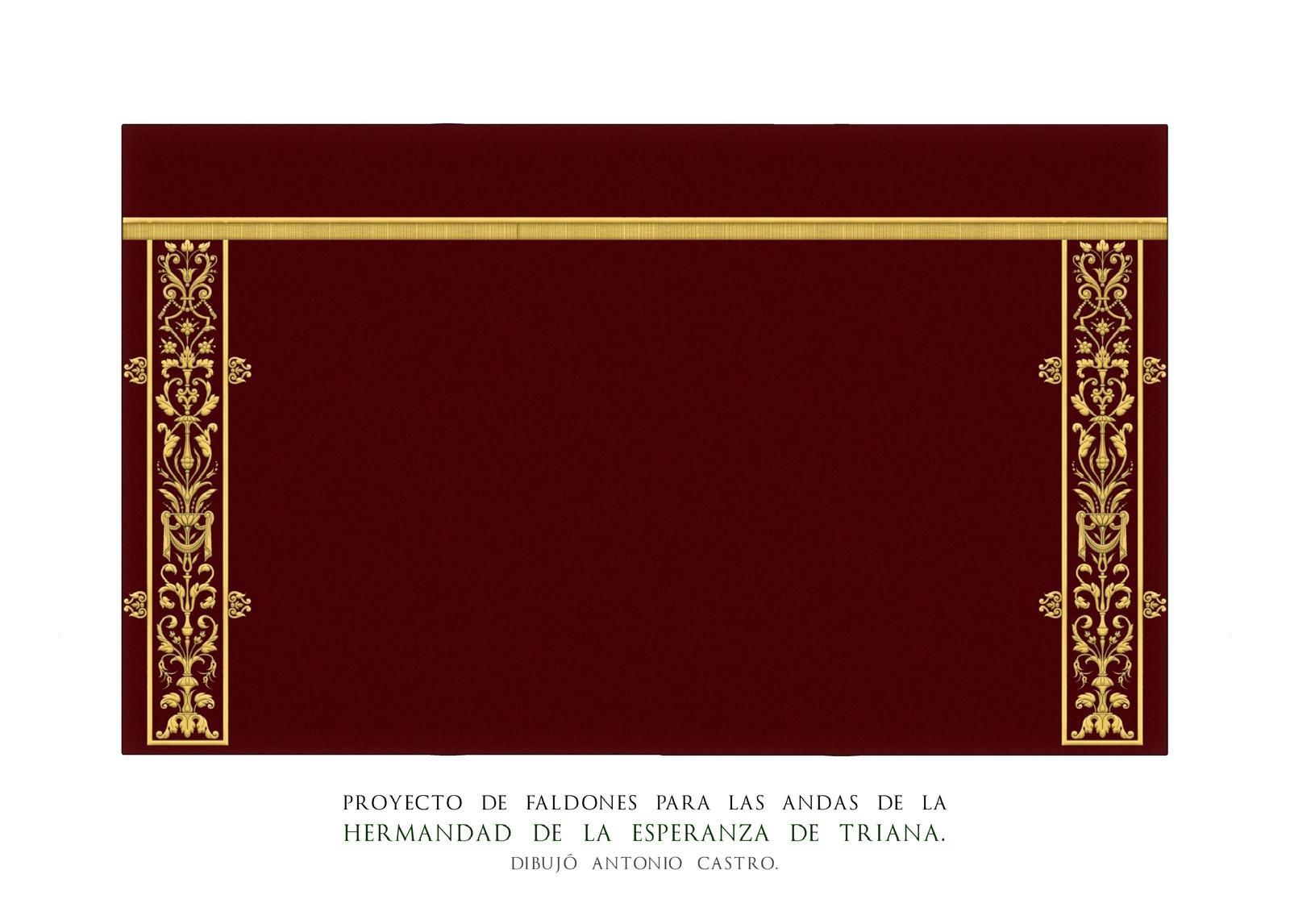 Vista lateral de los faldones