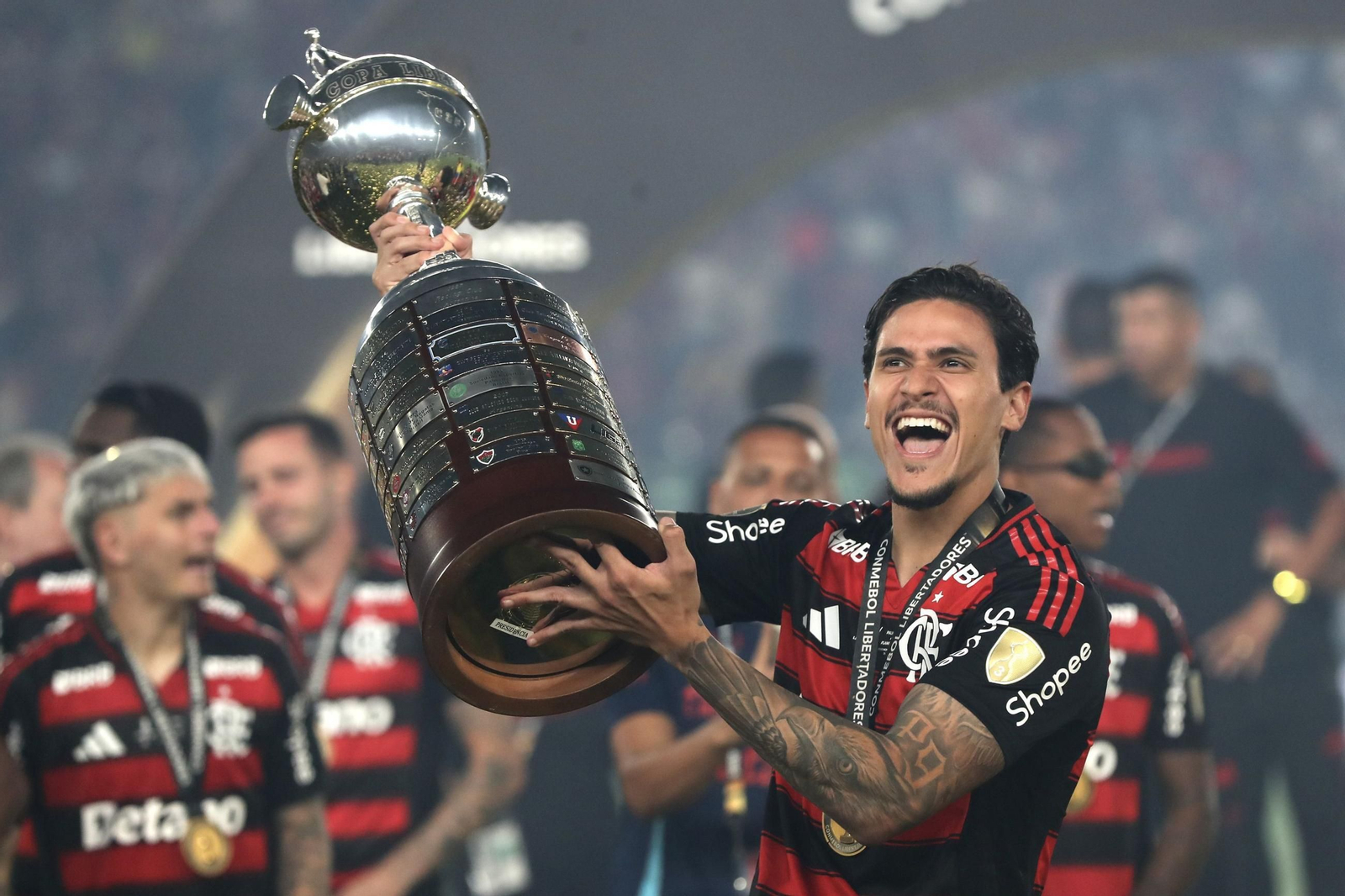 Las fotos de la final de la Copa Libertadores con triunfo de Flamengo sobre Palmeiras