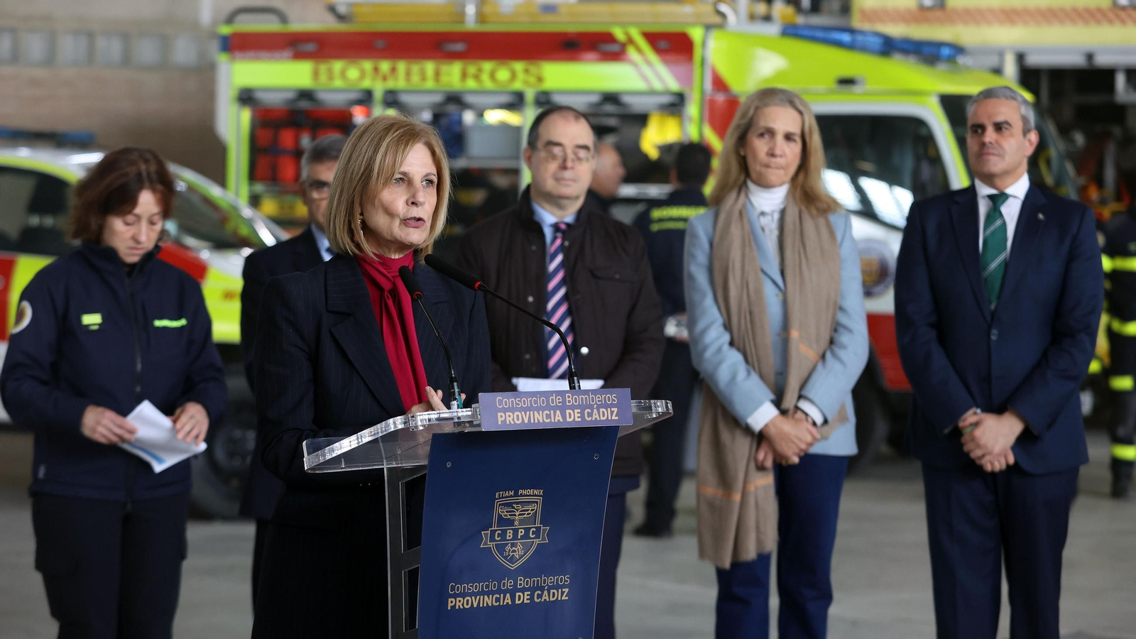 La Infanta Elena y la Alcaldesa de Jerez en la Inauguración de la XX Semana de la Prevención de Incendios Mapfre 2025 en Jerez