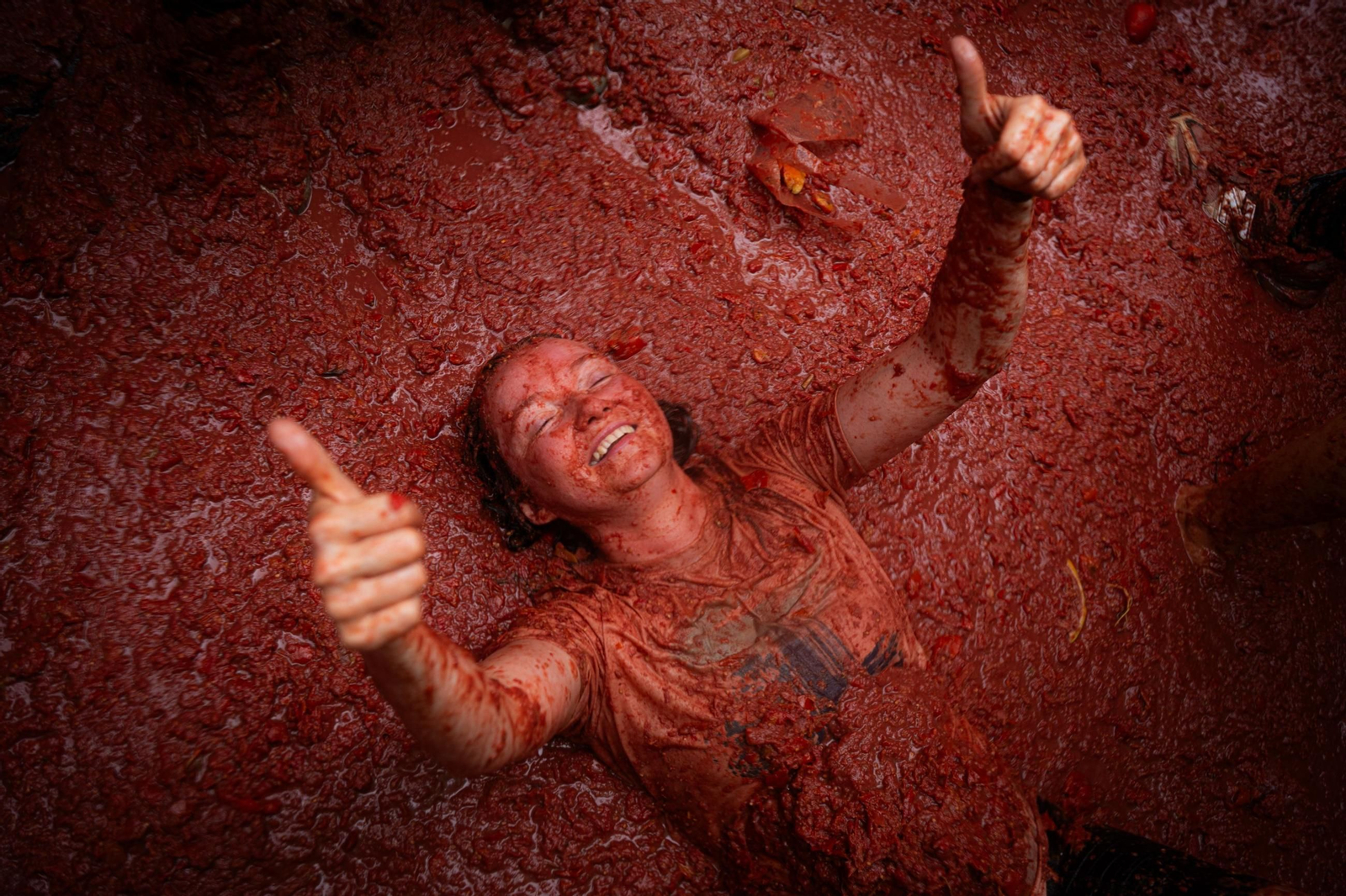 Las mejores fotos de la Tomatina de Buñuel 2025