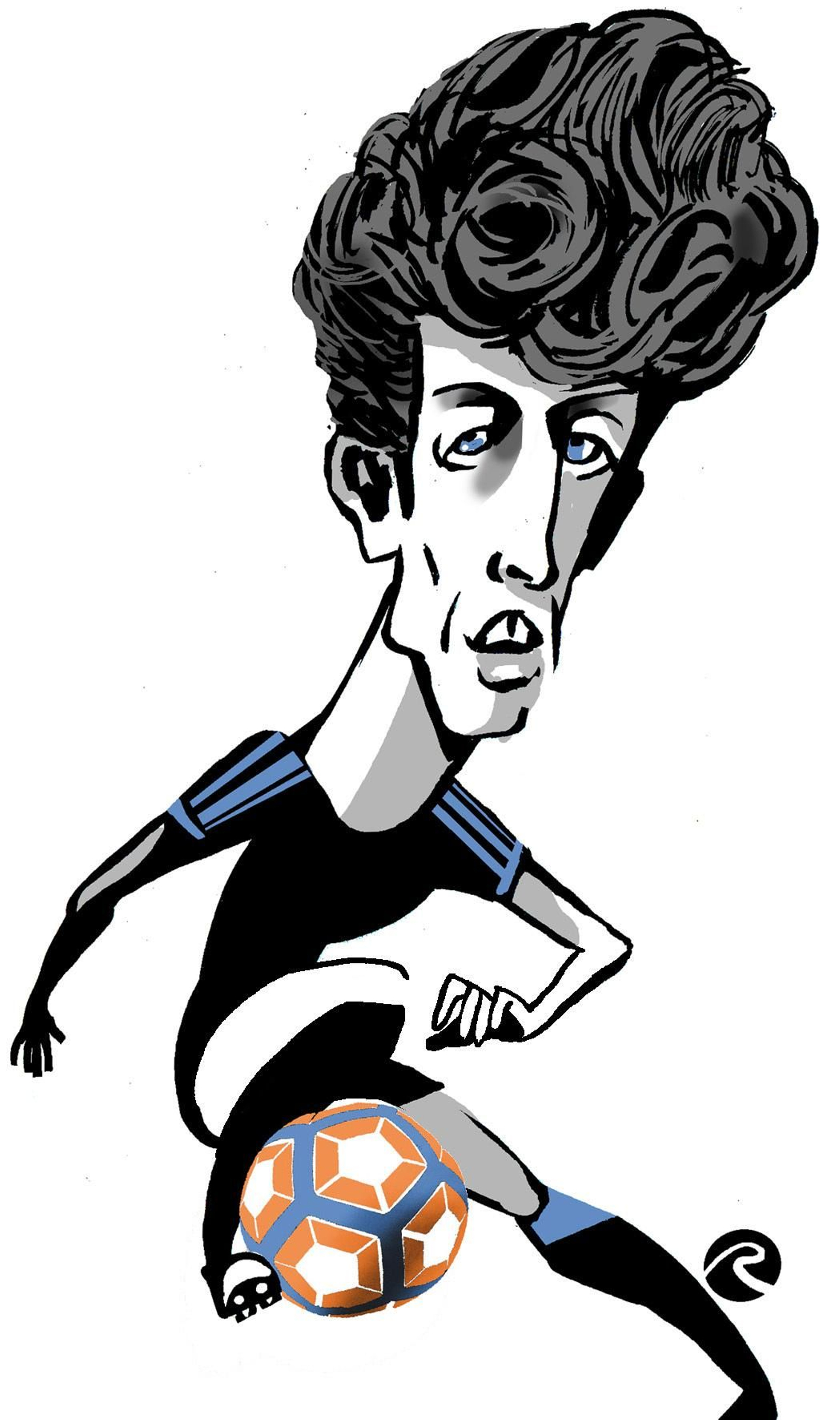 Caricatura de Odriozola.