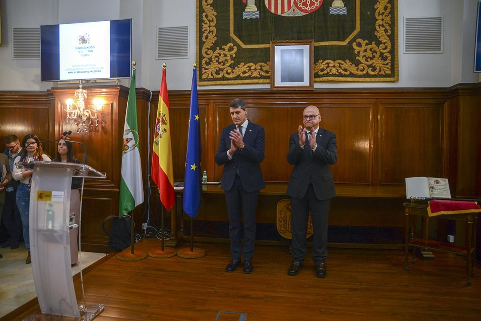 Presentación del subdelegado del Gobierno de España en Jaén, Manuel Fernández.