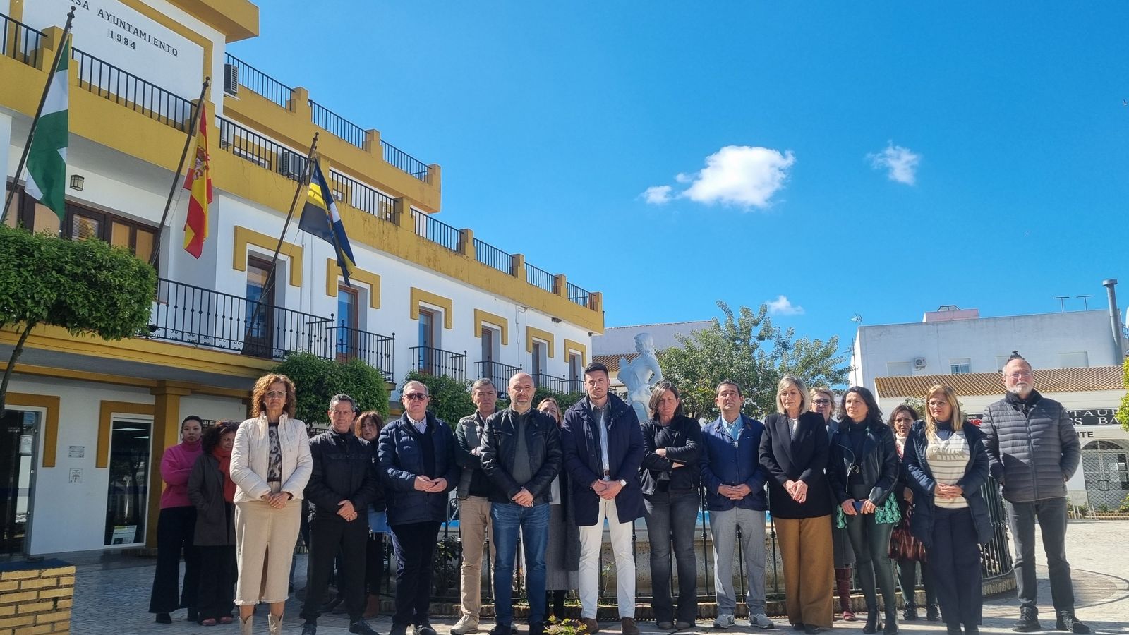 Minuto de silencio en Aljaraque por el vigésimo aniversario de los atentados 11M