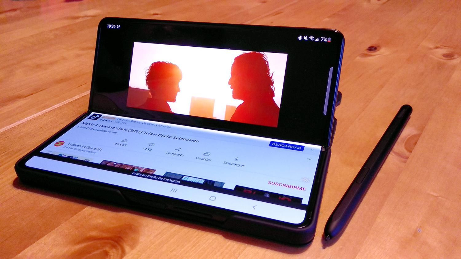 Modo Flex del Samsung Galaxy Z Fold3