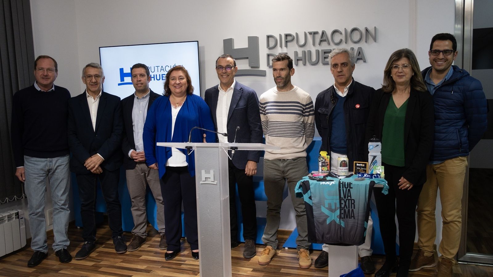 Un momento de la presentación de la Huelva Extrema, ayer en la Diputación.