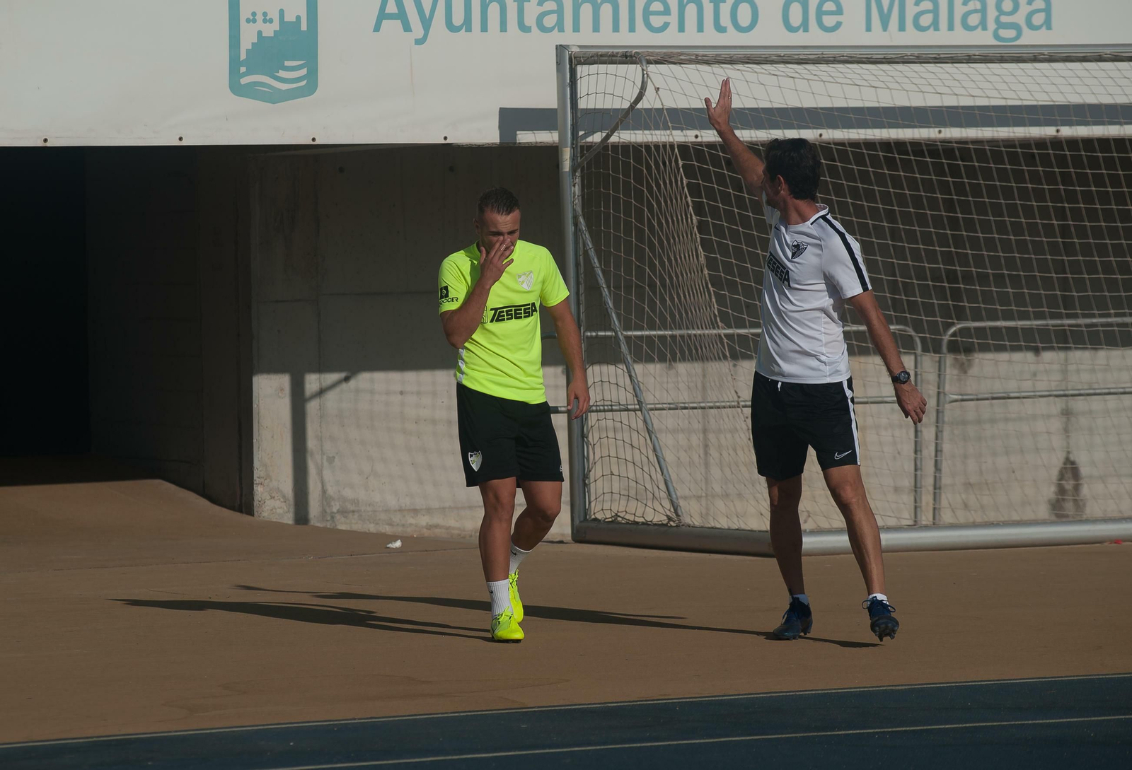 Las fotos del entrenamiento del Málaga CF a puerta abierta Las fotos del entrenamiento del Málaga CF a puerta abierta