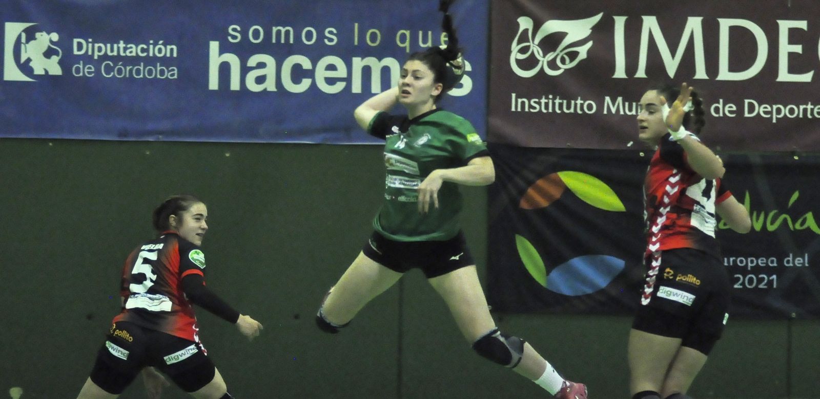 Lucía Vacas, durante un partido de esta temporada.