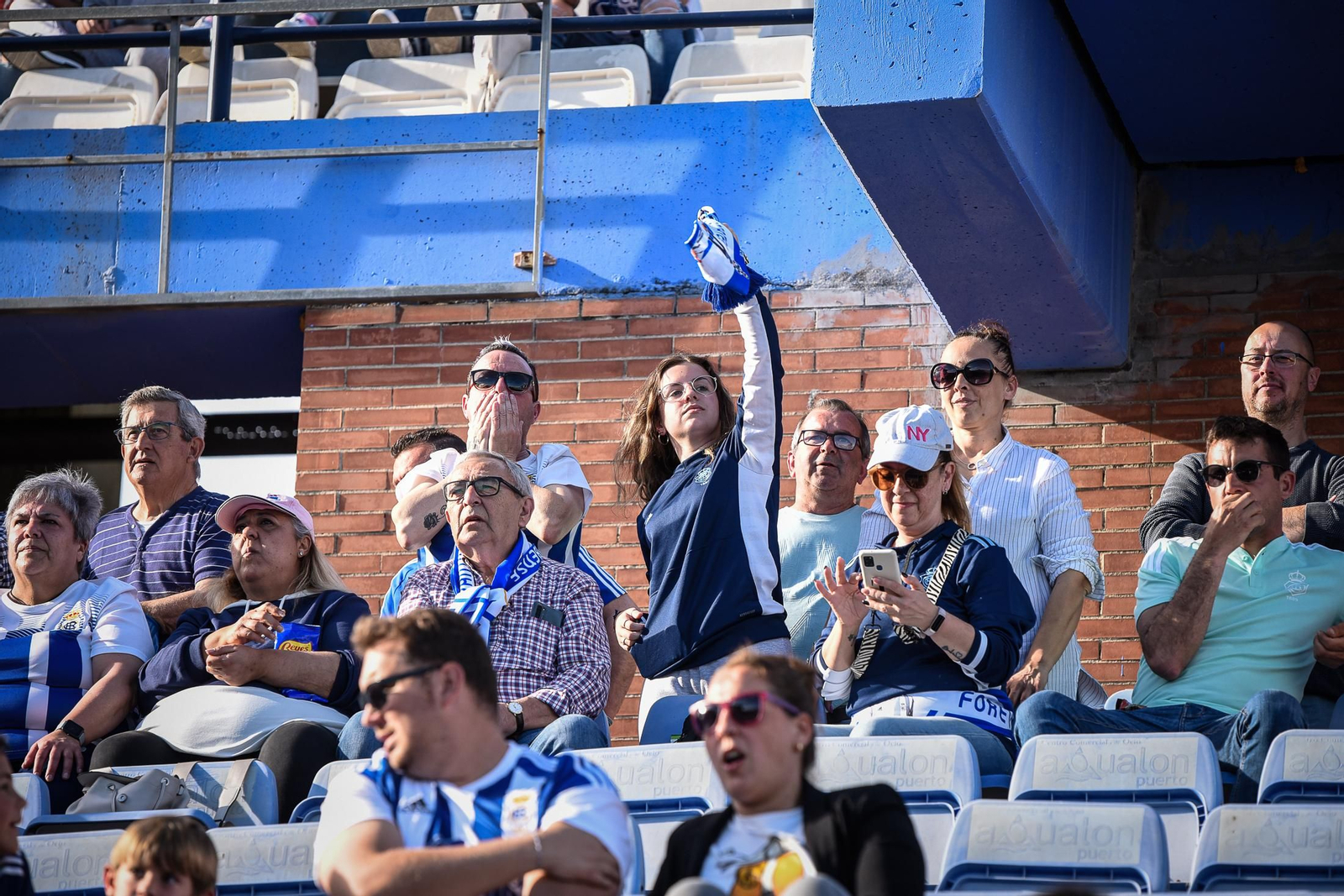 Imágenes de la afición en el Recreativo - Granada