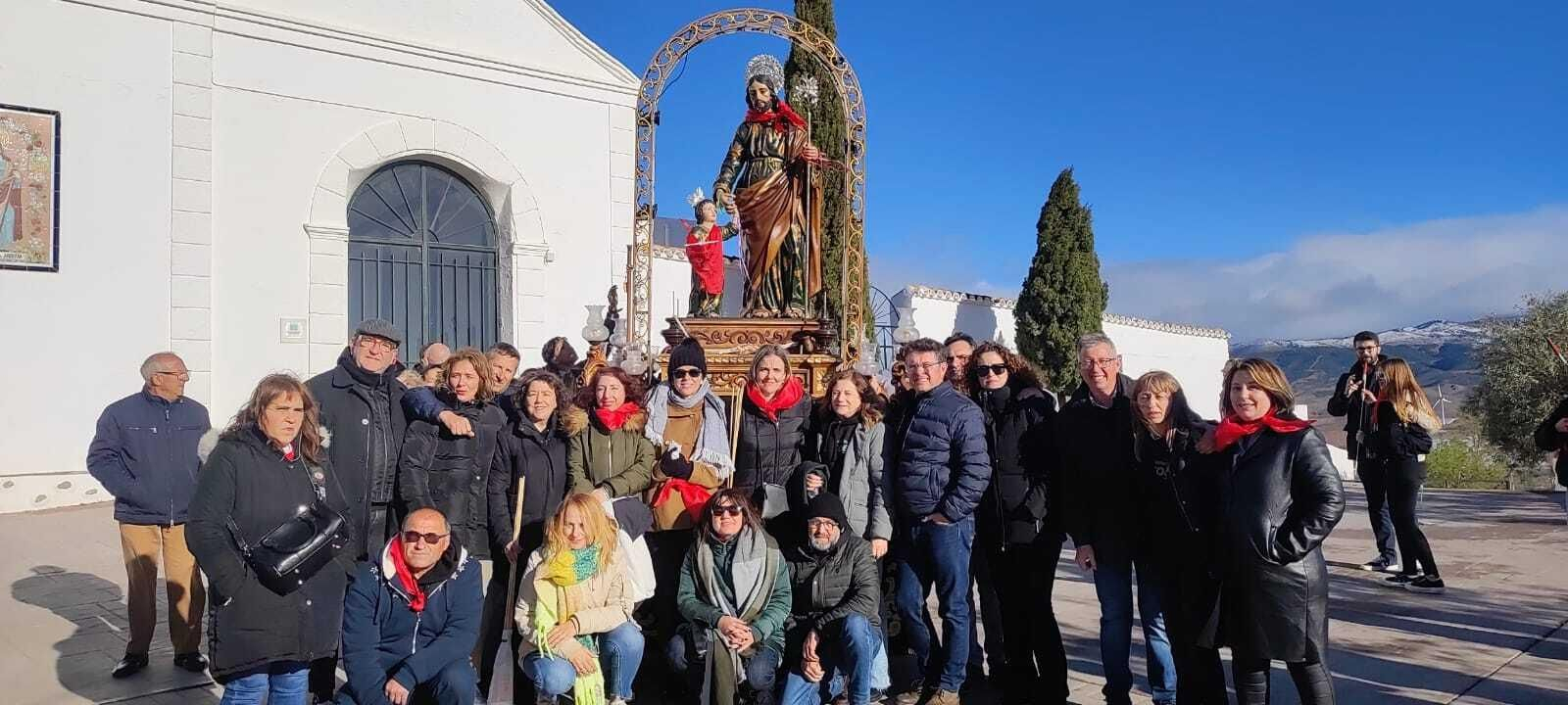 Traslado de la imagen de San José de la Ermita a la Parroquia de Abrucena por los Quintos.