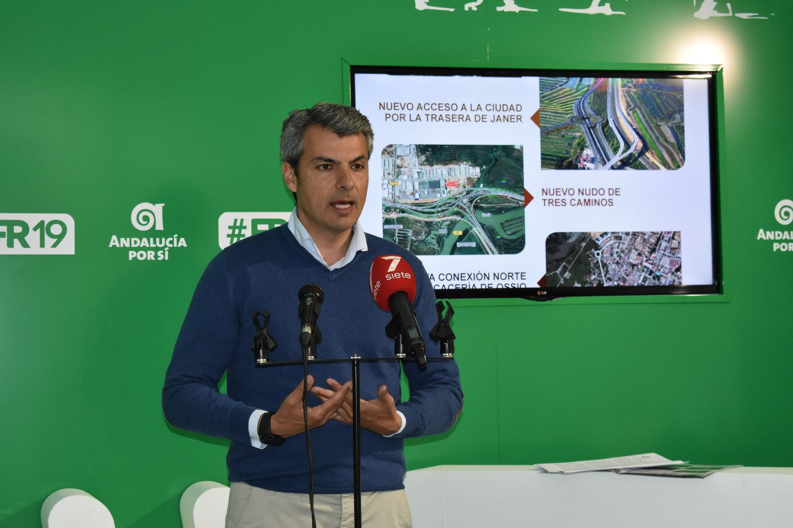 Fran Romero, en su intervención sobre infraestructuras para la ciudad.