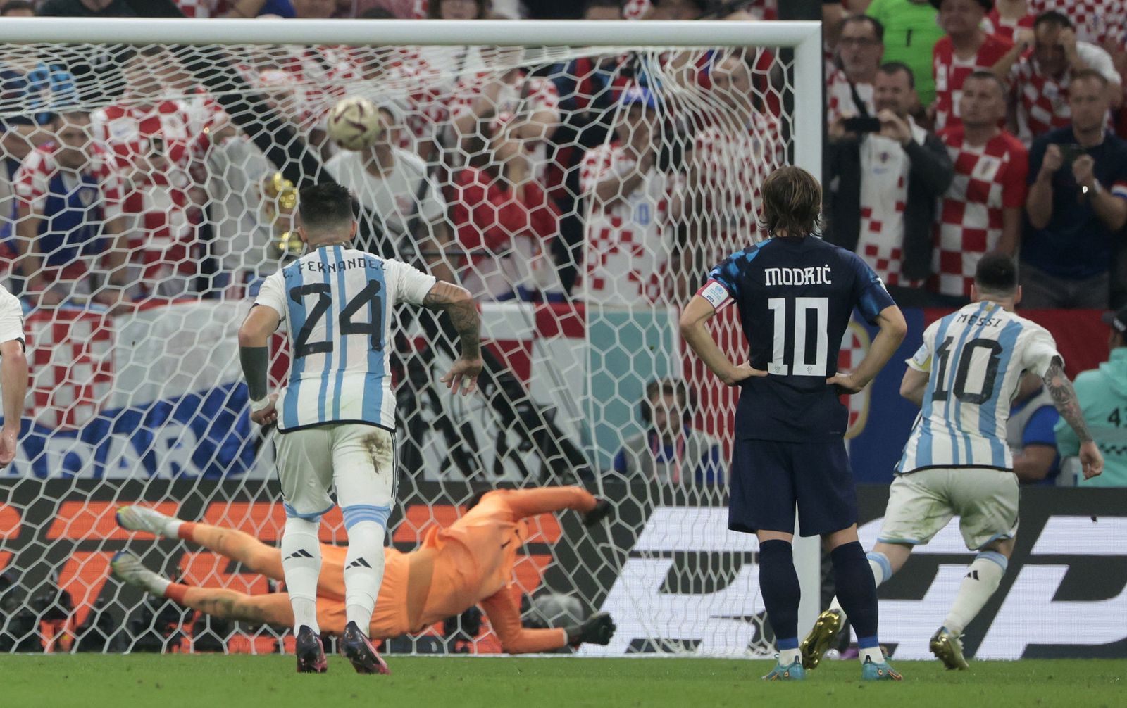 Las fotos de Messi contra Croacia