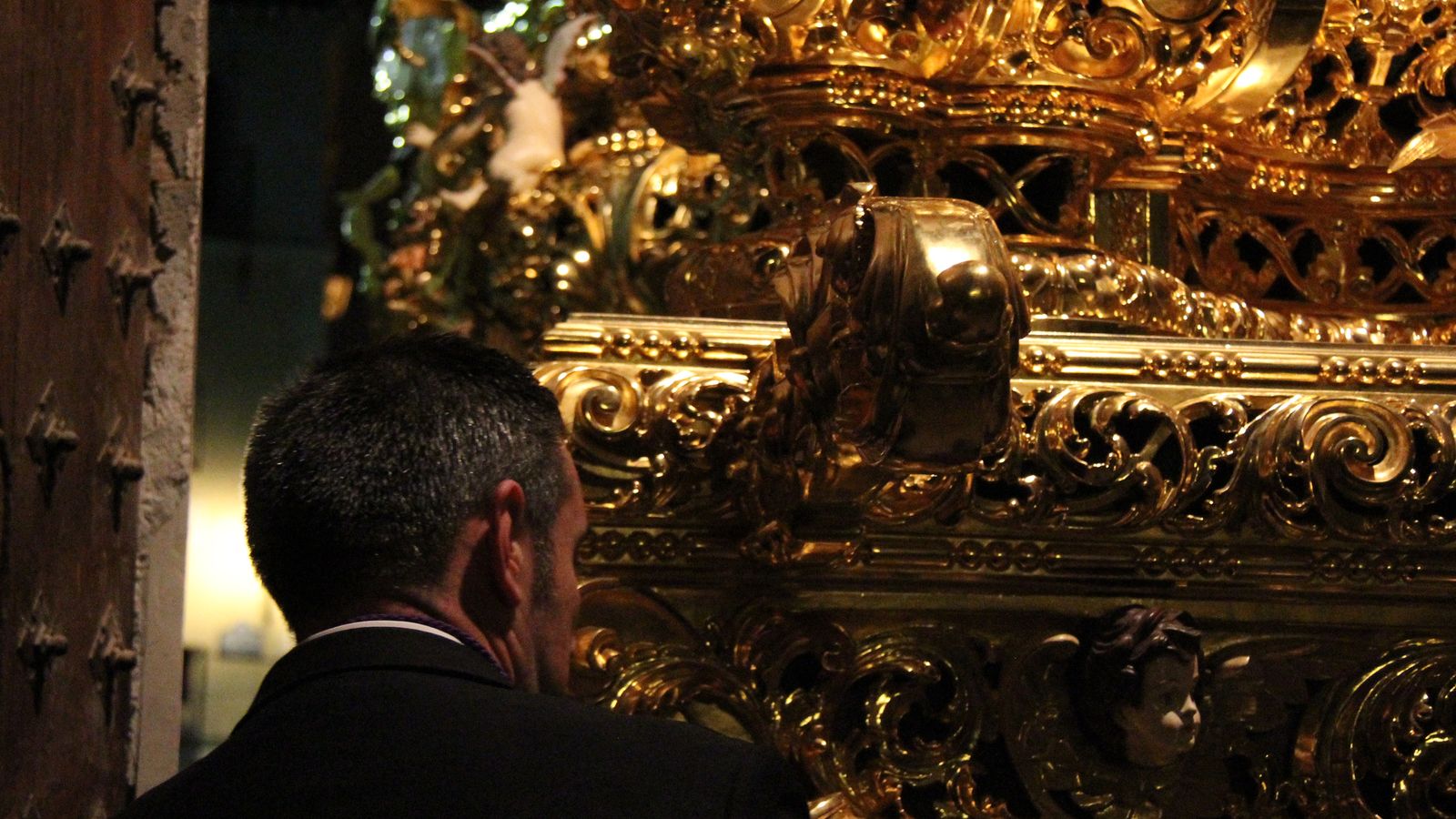 Miércoles Santo en Santo Domingo, recogida del Señor de las Tres Caídas