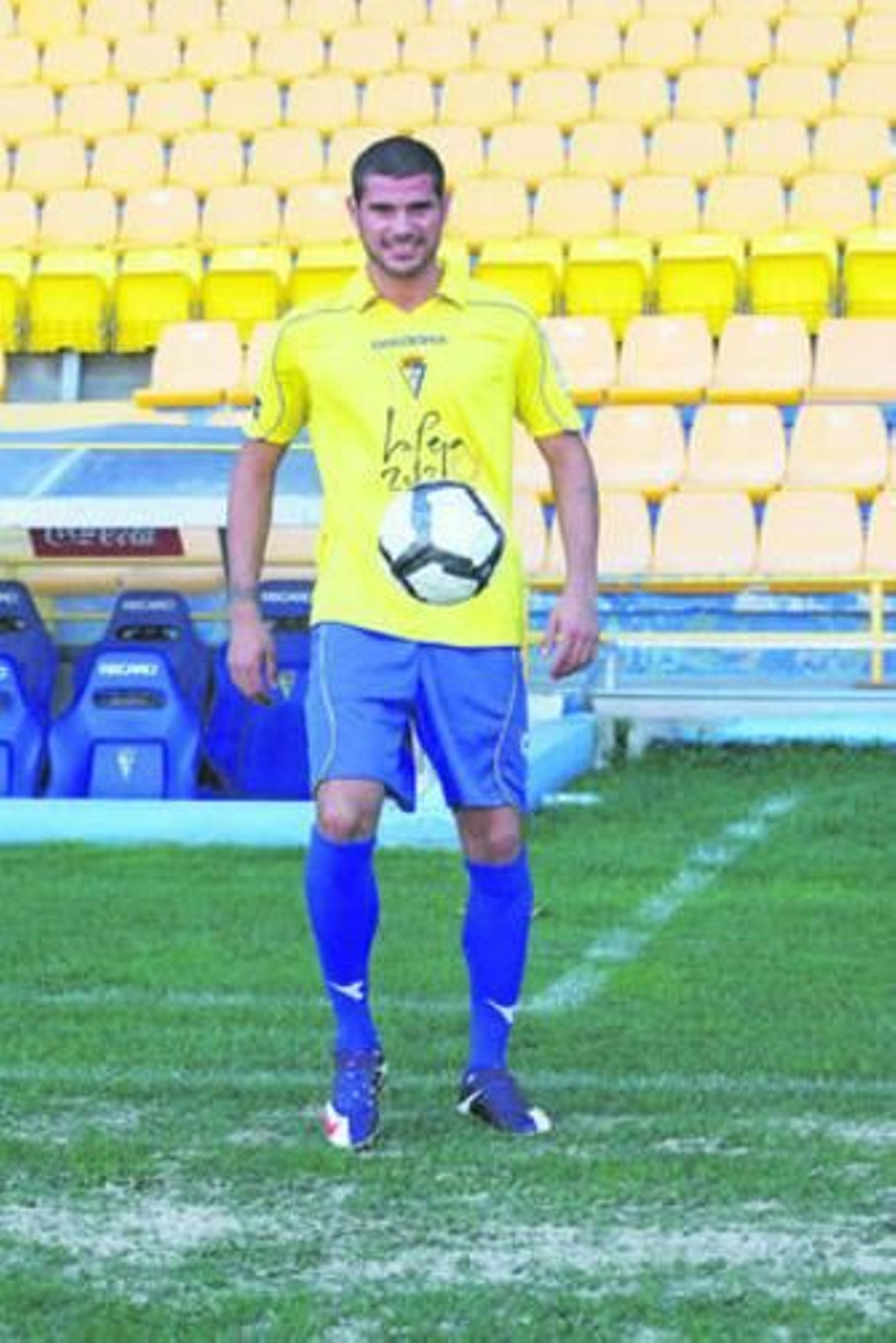 Nano González, ayer en Carranza.