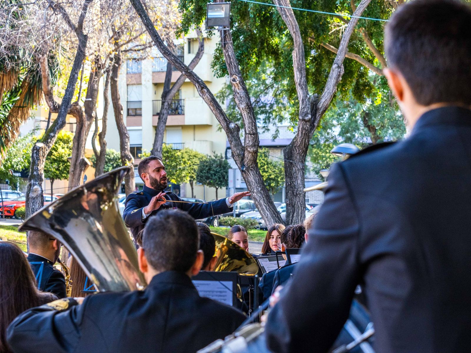 Sones cofrades en el Parque: celebrado el certamen de bandas de Nazareno en San Fernando