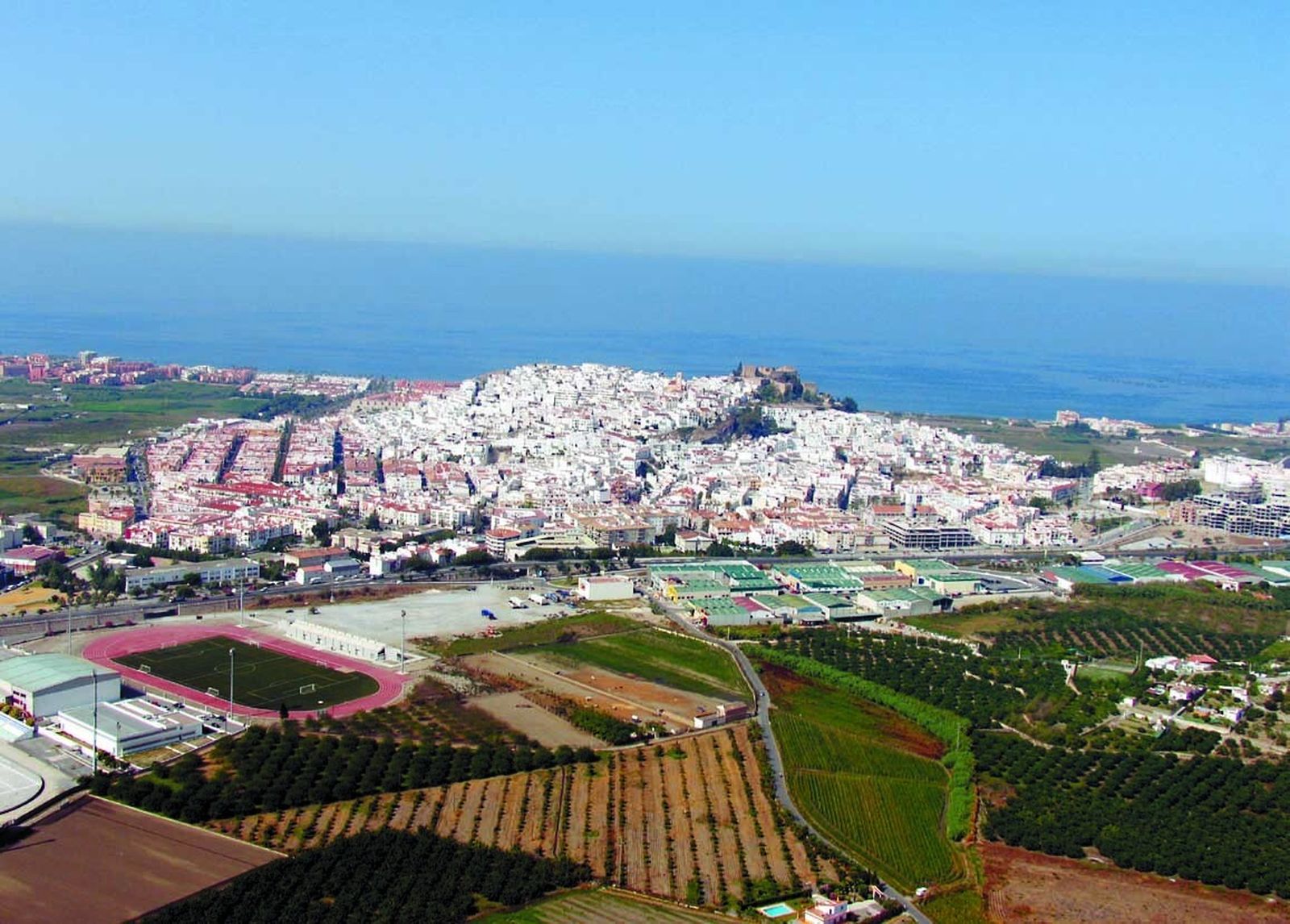 Vista de Salobreña desde el aire