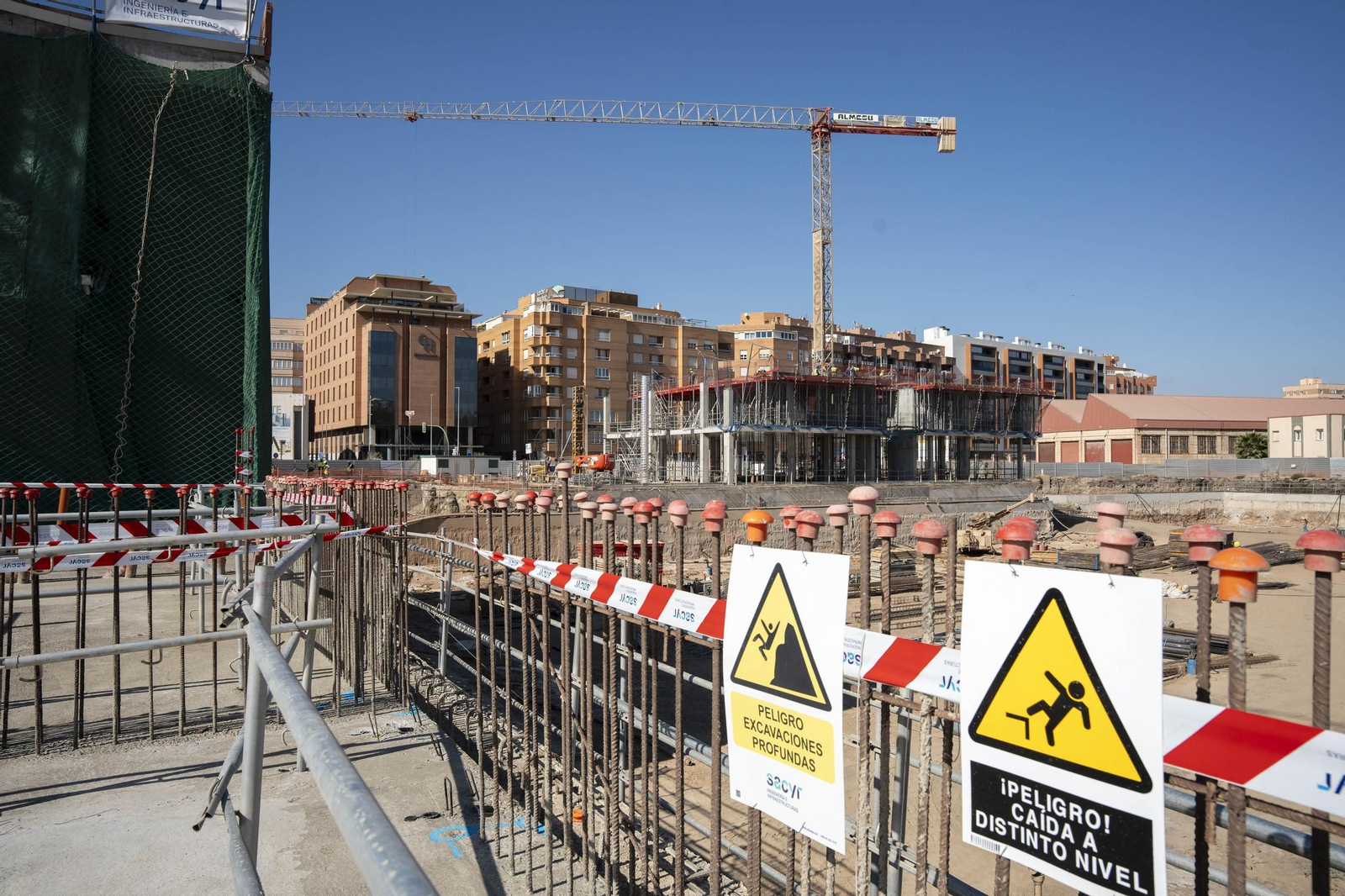 Las mejores imágenes de las obras de integración ferroviaria en Almería