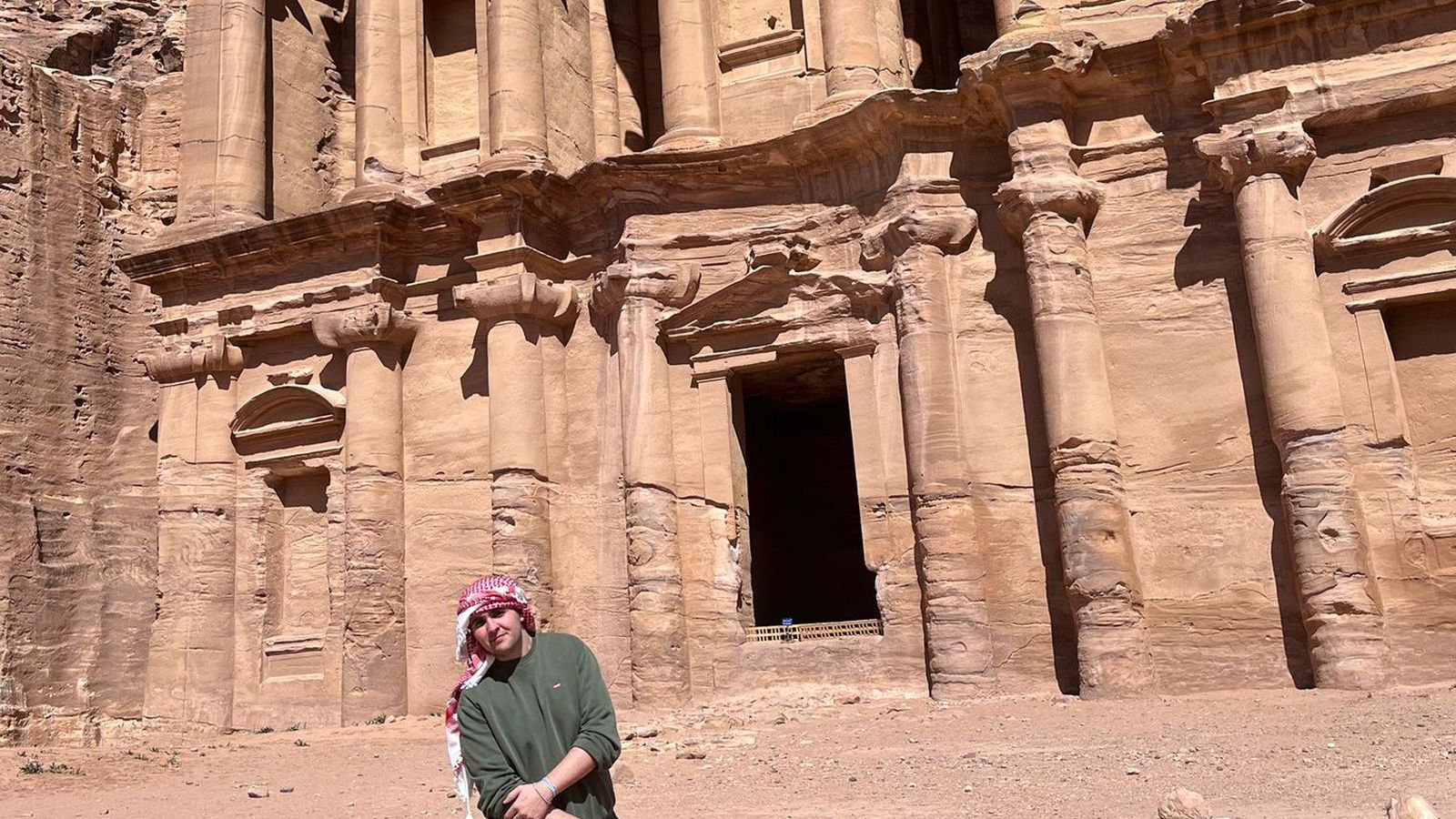 El malagueño Pablo Gómez en Jordania.