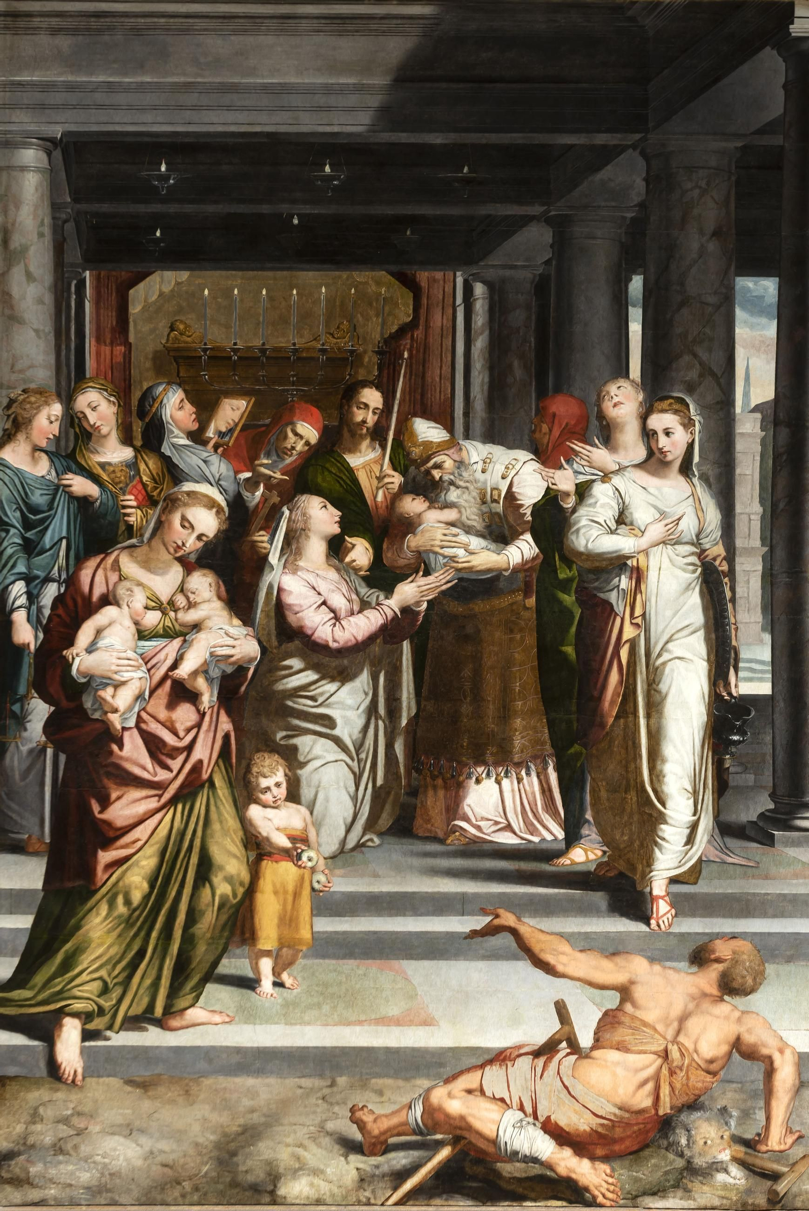 Purificación de la Virgen. Retablo de la Purificación. Pedro de Campaña. Mediados del XVI Purificación de la Virgen. Retablo de la Purificación. Pedro de Campaña. Mediados del XVI