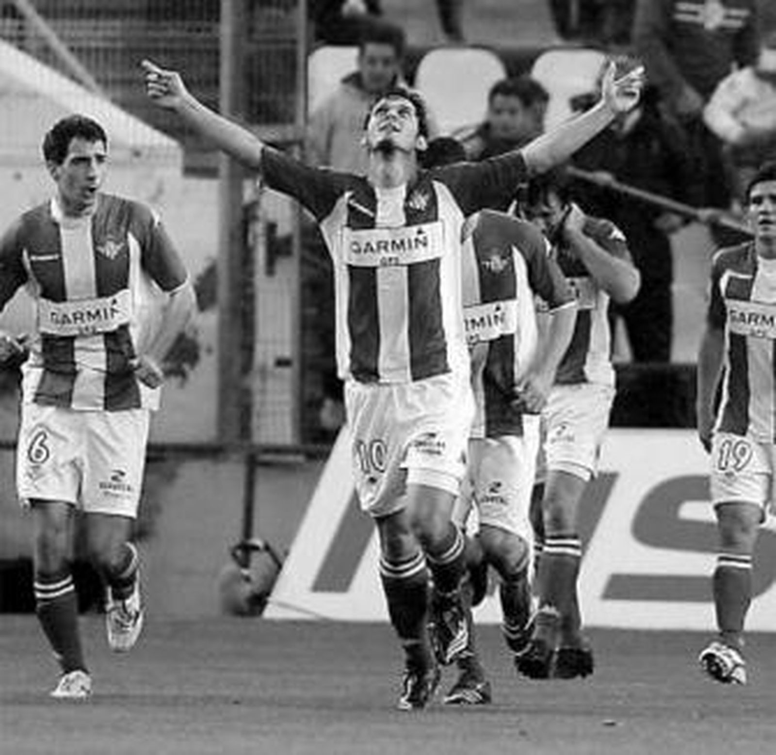 Edu festeja el segundo gol del Betis ante el Getafe.