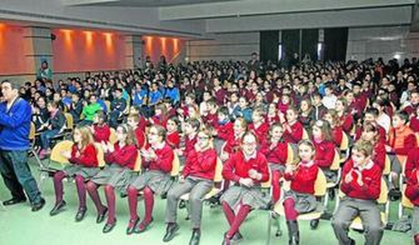 Los niños estaban realmente ilusionados con esta actuación.