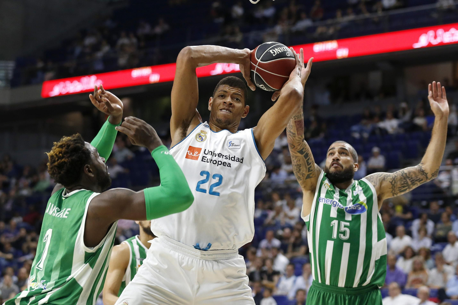 Un lance del partido.