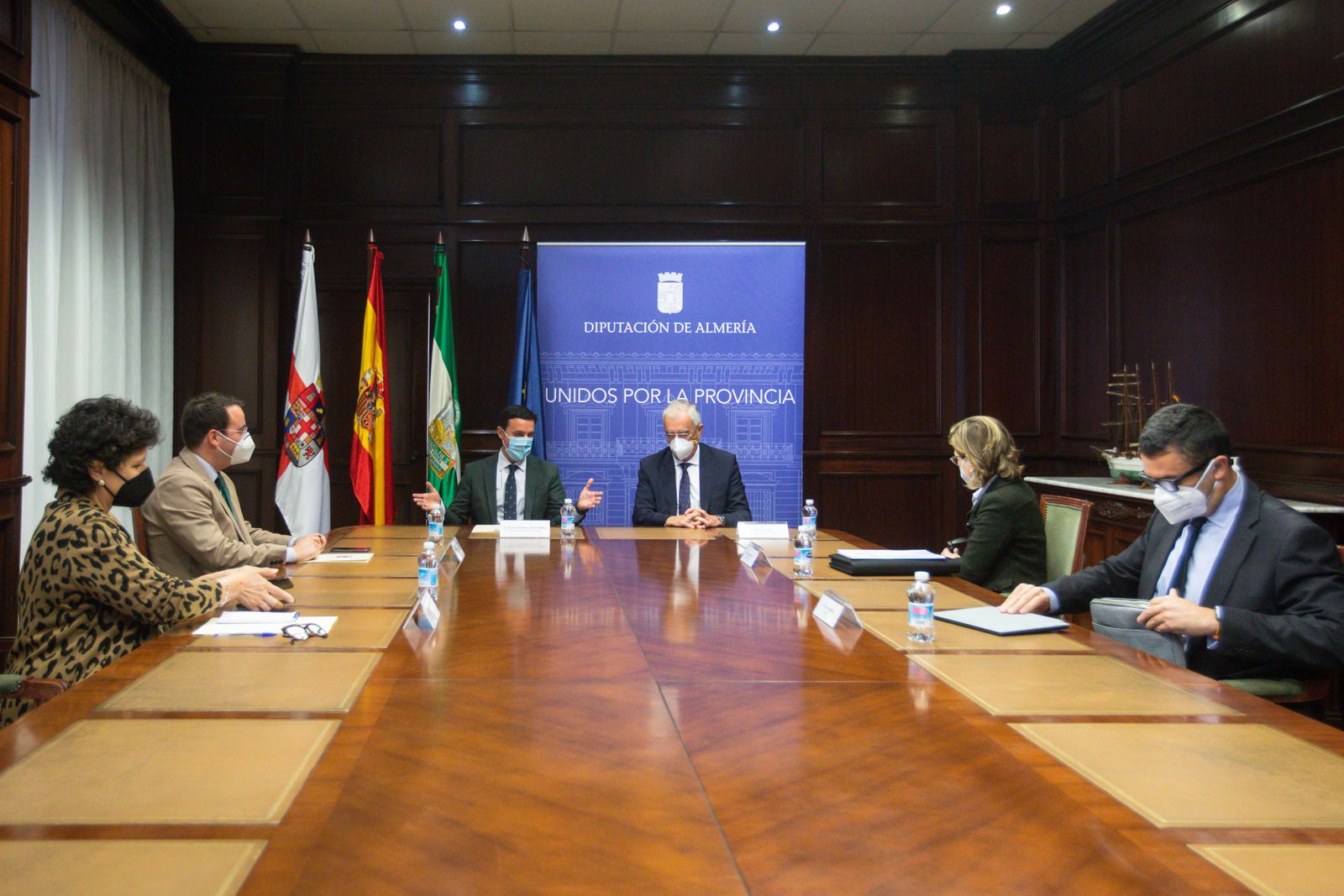 Reunión entre Diputación de Almería y Asempal  sobre la estrategia agua, energía y alimentos