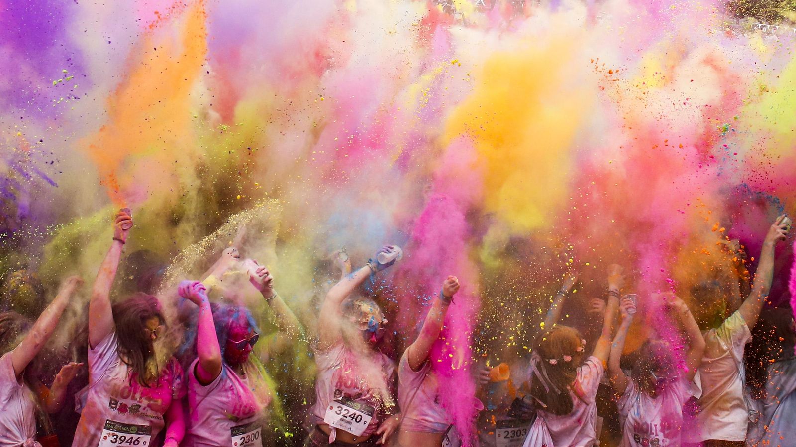 Momento de diversión en Fiesta Holi