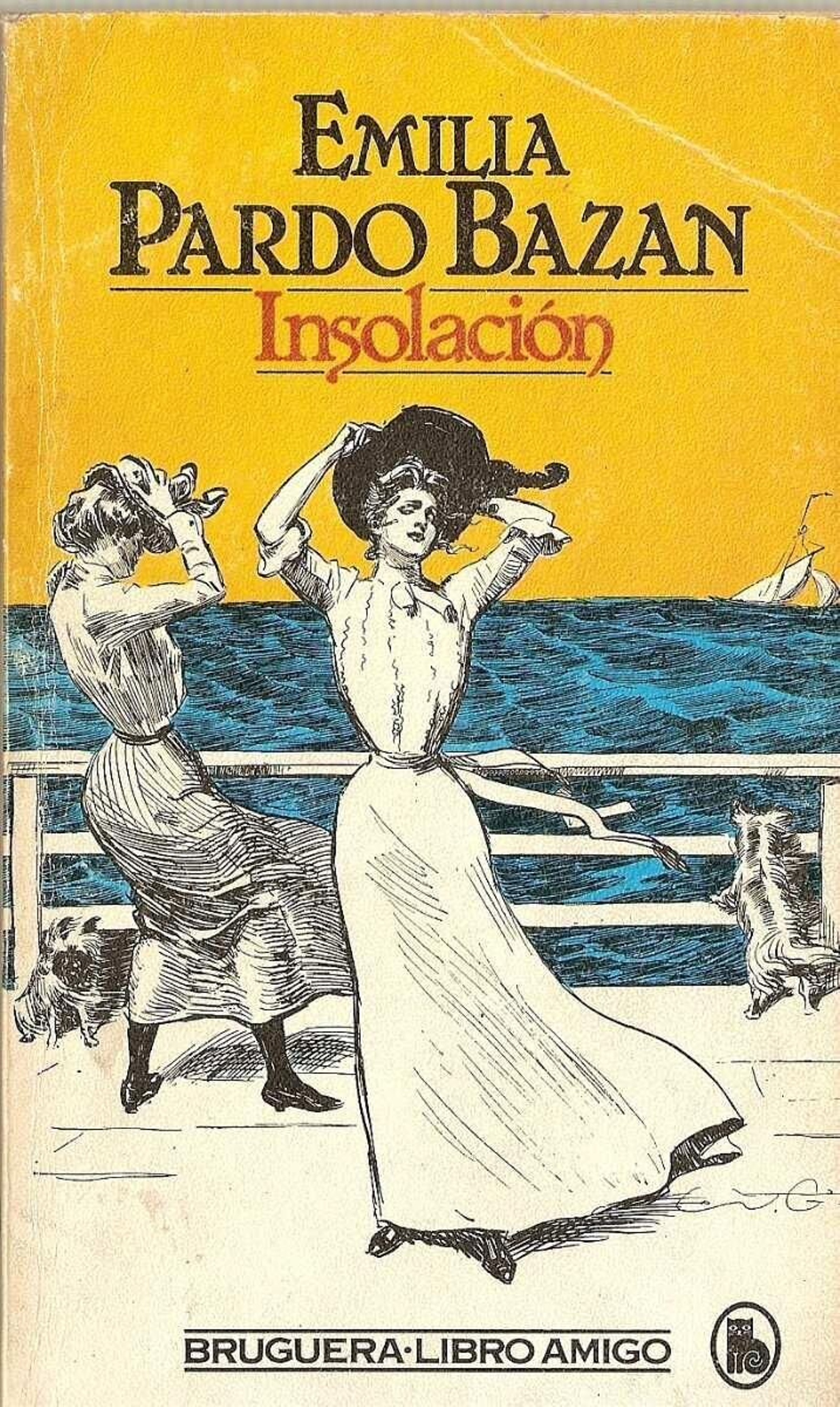 Portada de una edición moderna de la novela Insolación.
