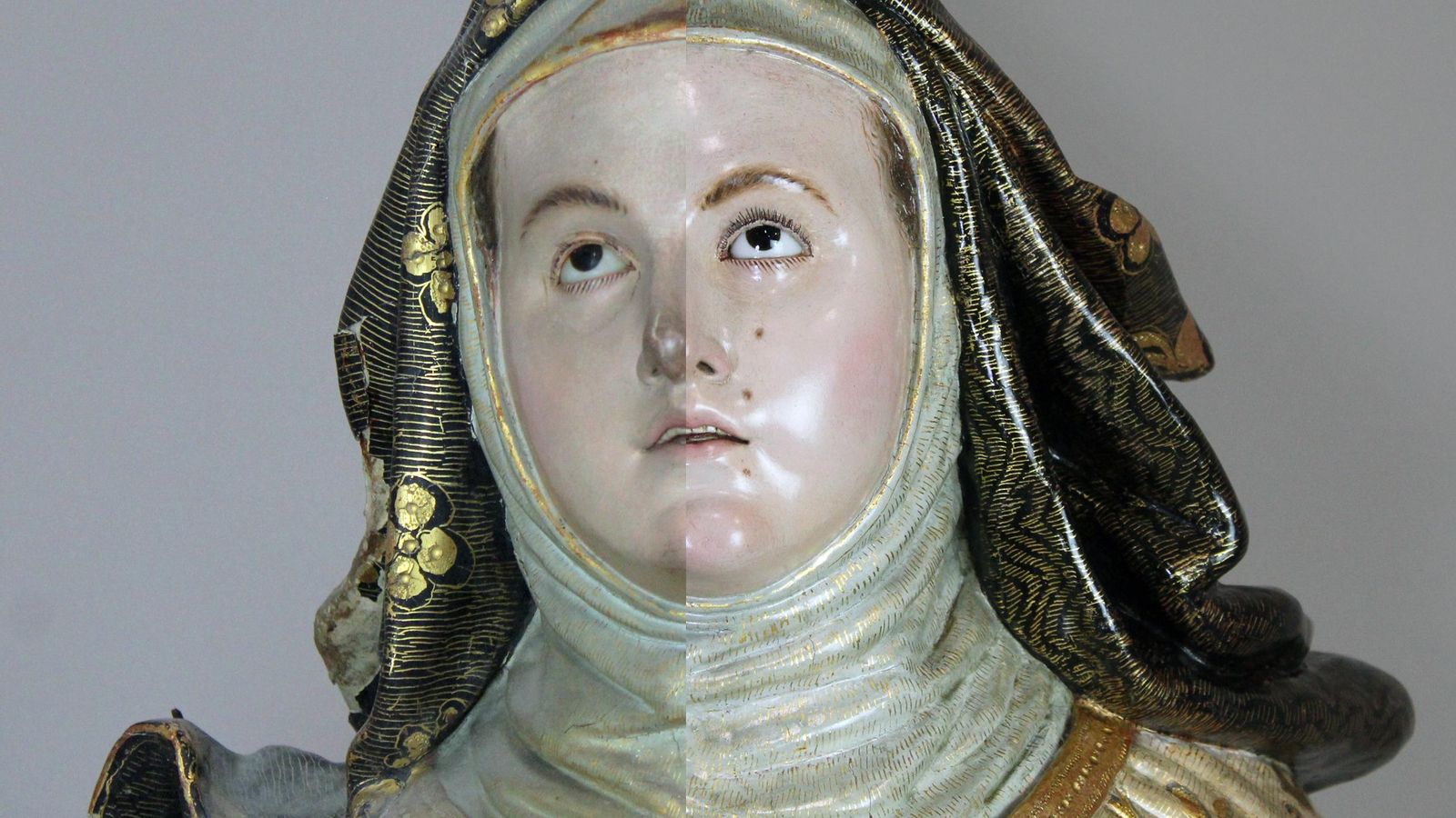Comparativa del rostro de Santa Teresa