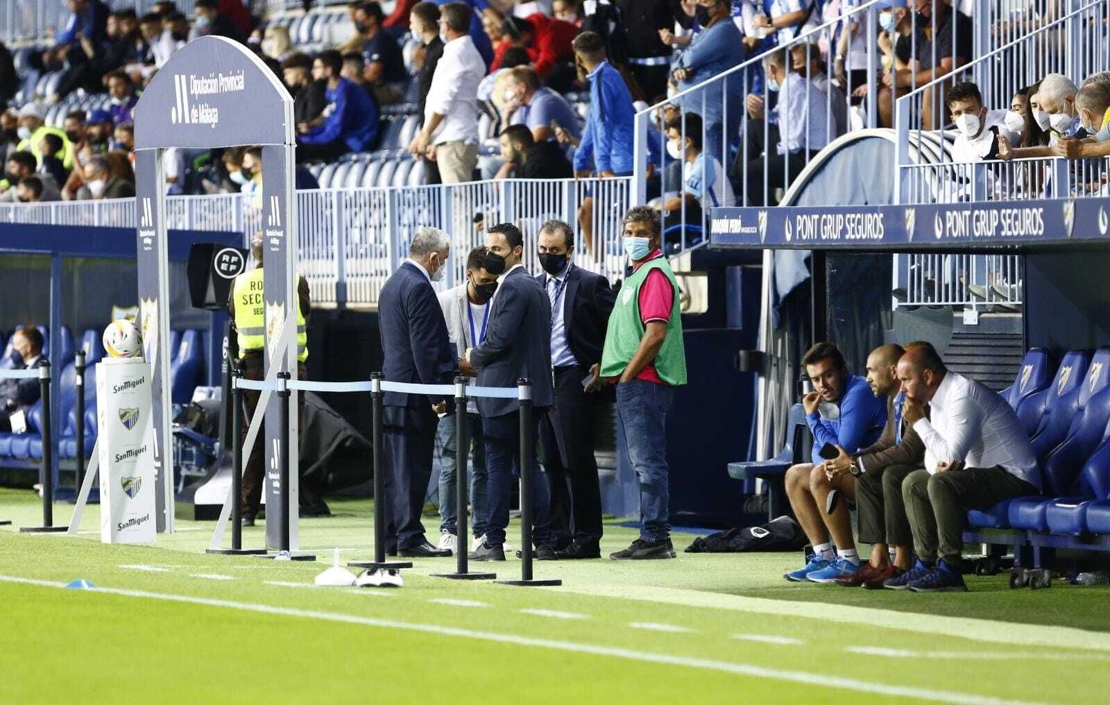 Galería: Calentamiento del Málaga CF - Zaragoza