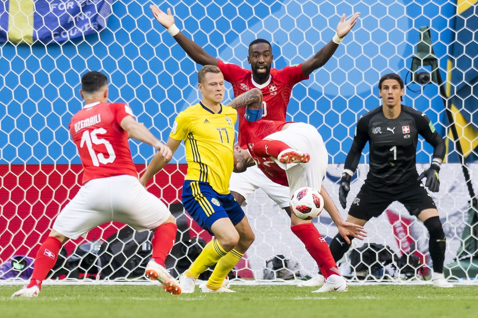 Las imágenes del Suecia-Suiza