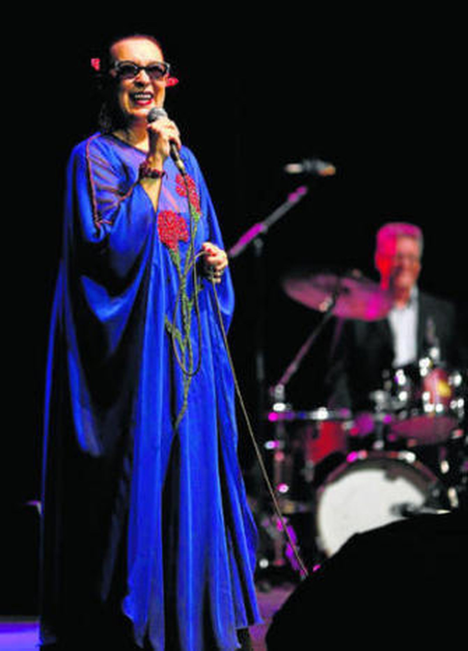 Un momento del concierto que ofreció ayer Martirio en el Teatro Circo Price de Madrid.