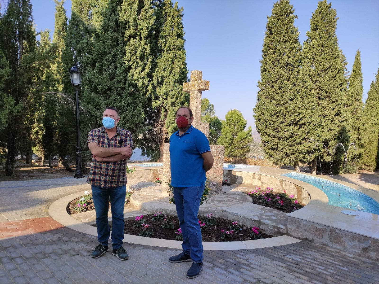 El alcalde, en una visita de supervisión a las instalaciones